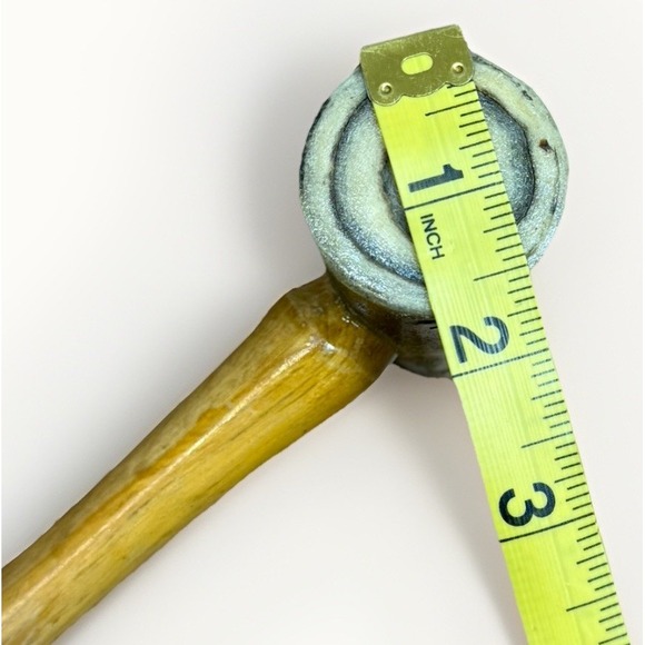 Garland No. 3 Rawhide Mallet Hammer 1-3/4" x 3-3/8" x 9 oz USA Leather Stamping - Picture 2 of 6